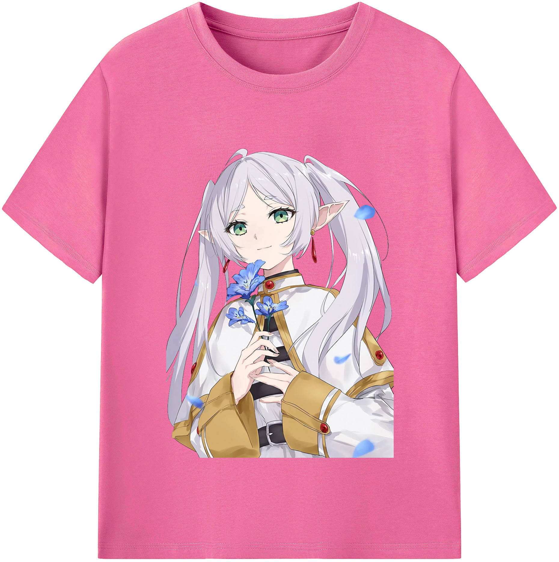 （画像用） 葬送のフリーレン Frieren レディースカジュアルプリントTシャツ（綿100％）